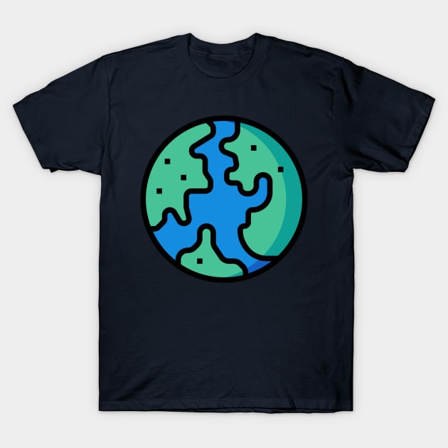 planet earth T-Shirt by Pavlushkaaa